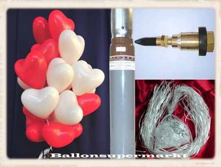 Luftballons Helium Set Hochzeit vom Ballonsupermarkt